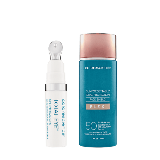 TOTAL EYE MORNING REGIMEN | Sunforgettable Total Protection | FACE SHIELD with 50 SFP - Colorescience UK