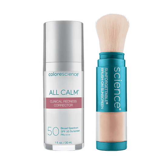 ALL CALM: Clinical Redness Corrector SFP 50 - SUNFORGETTABLE BRUSH-ON SUNSCREEN - Colorescience UK