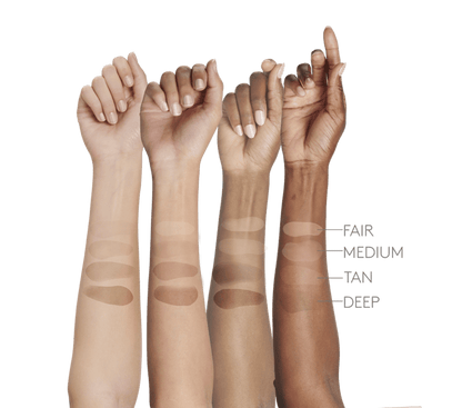 FOUR MODEL HANDS | Fair Medium Tan Deep - Colorescience UK 