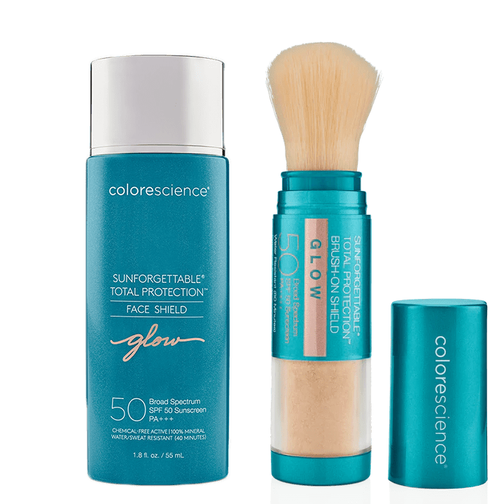GlowKit - SUNFORGETTABLE Total Protection  Face Shield GLOW  and BRUSH-ON  SHIELD - Colorescience UK 