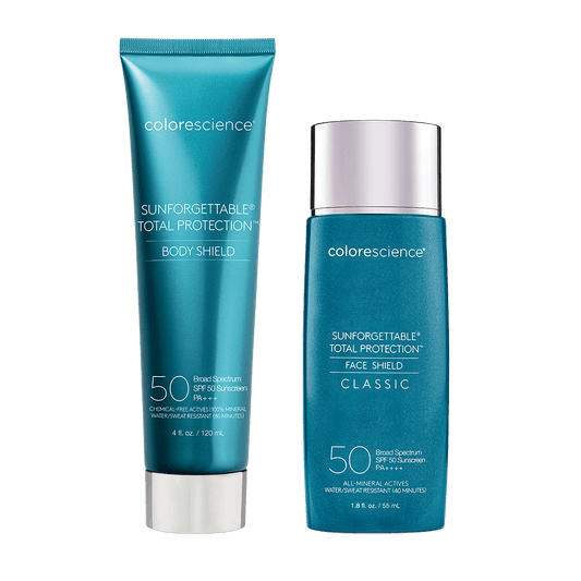 Head_To_Toe_Protection_Kit - SUNFORGETTABLE TOTAL PROTECTION: Body Shield and Face Shield with 50 SPF - Colorescience UK  