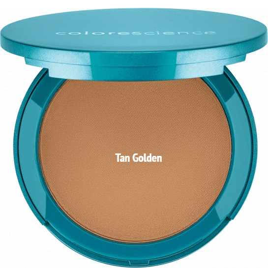  Pressed Face Powder Foundation with SPF - Tan Golden - Colorescience UK